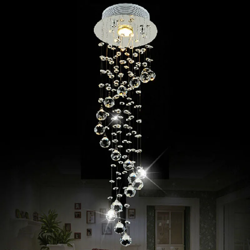 LED crystal chandelier aisle corridor lights entrance door entrance
