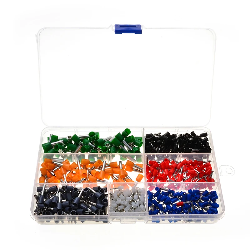 

600pcs Wire Crimp Terminals Connector Insulated Cord Pin End Electrical Cable Wire Crimp Terminal Hand Tool Kit 22-10AWG