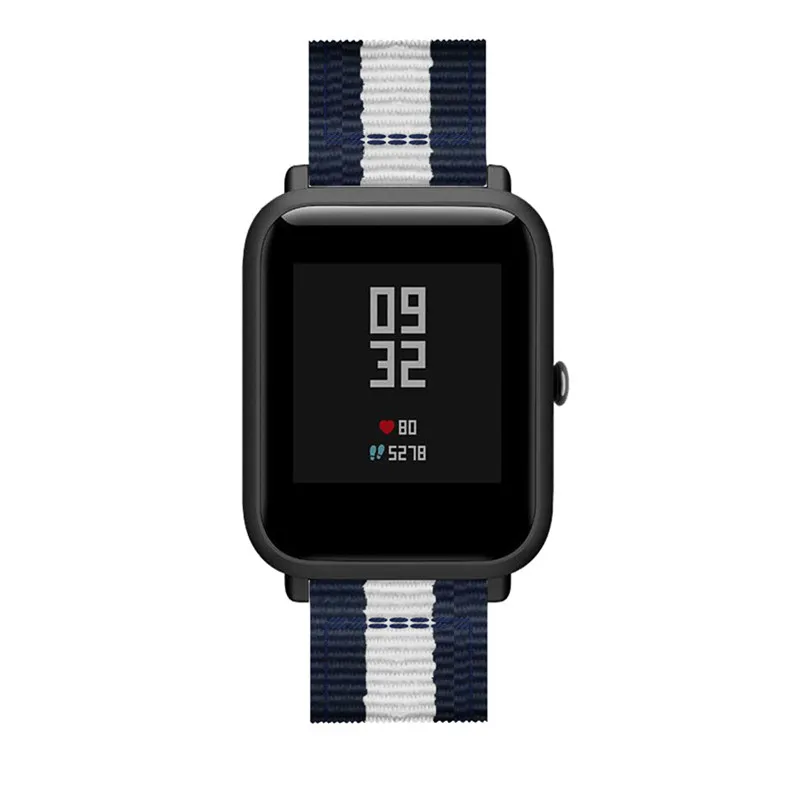 Нейлоновый ремешок для наручных часов для Xiaomi Huami Amazfit Bip Lite Youth/GTR 42 мм/GTS Smart Watch 20 мм браслет Correa