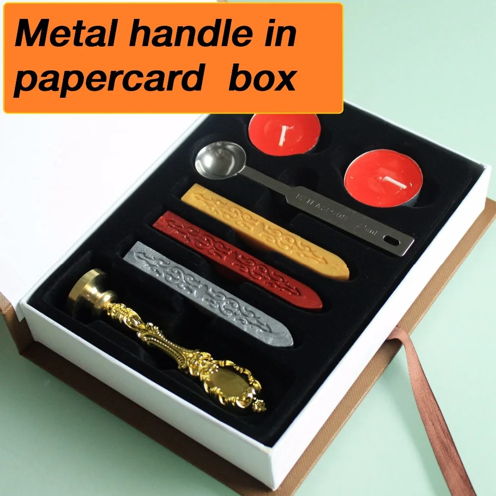 New Customize Stamp With Gift Box,retro Style Sealing Wax Stamp Set,deluxe  Gift Set 26 Alphets/greeting Words Metal Handle - Stamps - AliExpress