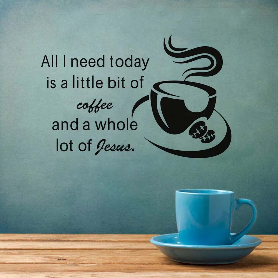 Wall Decal Sticker Letters All I Need Today Is A Little Bit Of Coffee Removable Vinyl Kitchen Wall Stickers Coffee Cup Murals Wall Decal Sticker Letters All I Need Today Is A Little Bit Of Coffee Removable Vinyl Kitchen Wall Stickers Coffee Cup Murals