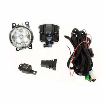 

H11 Wiring Harness Sockets Wire Connector Switch + 2 Fog Lights DRL Front Bumper 5D Lens LED Lamp For Ford C-Max / Fusion 13-14