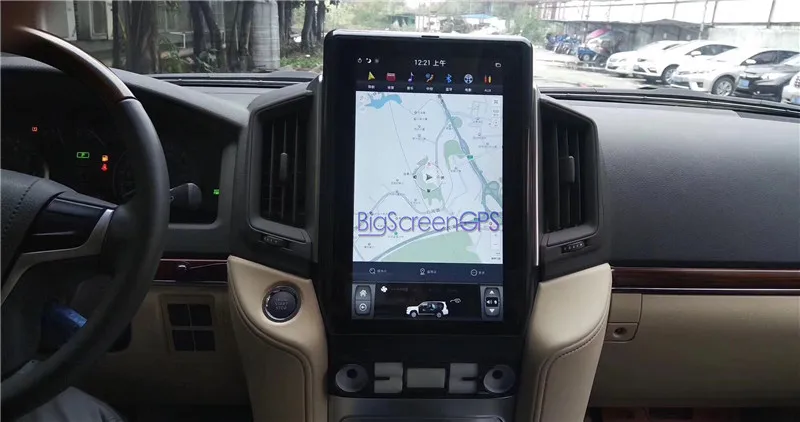 13,6 дюймов Android 8,1 автомобильный без dvd-плеера gps Navi для Toyota Land Cruiser LC 200 Авторадио Стерео Recoder головное устройство wifi