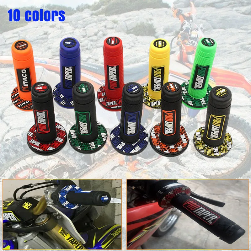 

10 Color Option Handle Grip Protaper Motorcycle Protaper Dirt Pit Bike Motocross 7/8 "Rubber Hand Gel Grips Brake Handle WG-117N