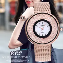 Reloj acero inoxidable mujer повседневное кварцевые нержавеющая сталь Группа мраморный ремешок Женский Аналоговый наручные часы в три цвет