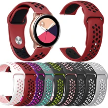 Мягкий силиконовый ремешок для часов samsung Galaxy Watch Active Band Galaxy 42 мм ремешок классический S2 спортивный 20 мм быстросъемный ремешок для часов