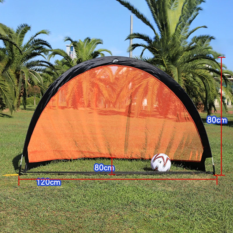 Nylon Children Folding Soccer Goal Portable Football Gate Training Goal Outdoor Sport Fans supplies 120*80*80cm