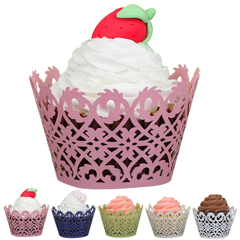 50pcs Little Vine Lace Laser Cupcake Wrapper Paper Liners Hollow Baking Cups 50pcs Little Vine Lace Laser Cupcake Wrapper Paper Liners Hollow Baking Cups