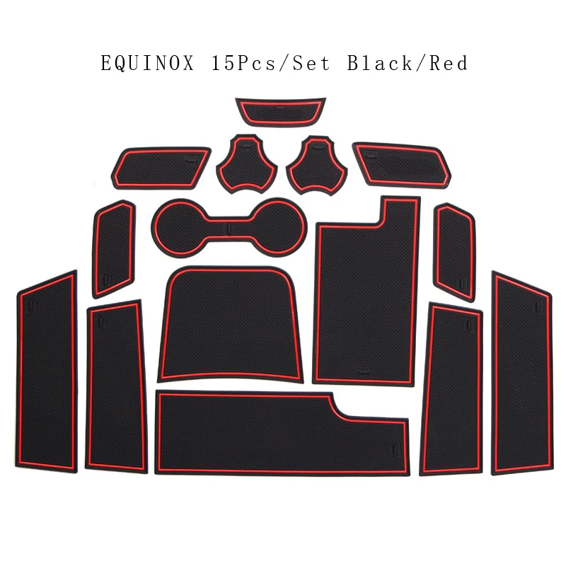 

Fluorescense Sticker Car Door Groove Mat Armrest Storage Box Protector For Chevrolet 2010-2013 New Sail 2017-2018 Cruze Equinox