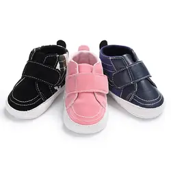 Первые ходоки 0-18 м 2018 недавно Модная одежда для детей, Детская мода мальчиков мягкая подошва Повседневное Милая дышащая обувь для