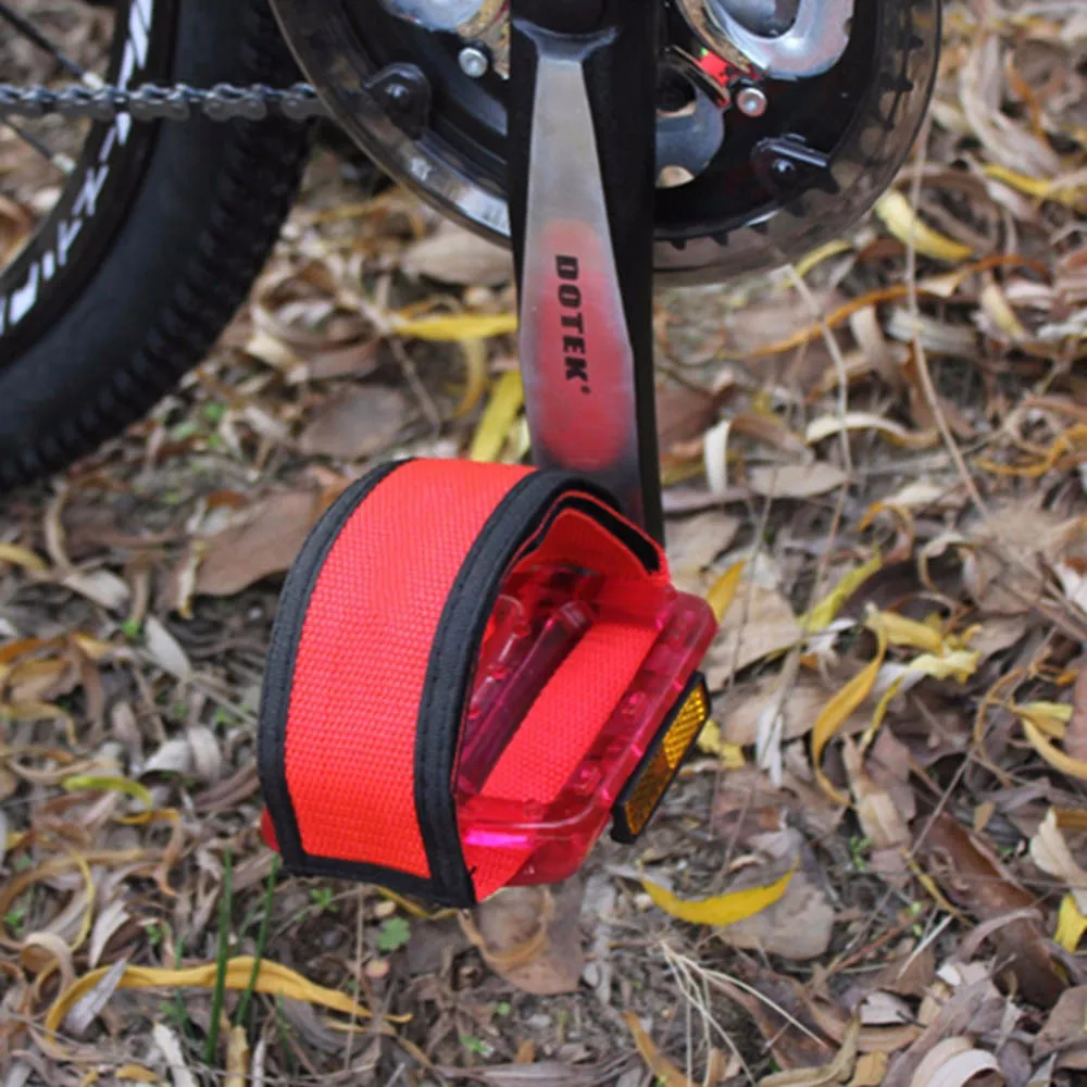 5 пар фиксированной передачи Fixie BMX велосипед противоскользящие двойные клейкие ремни педаль носок зажим ремень педаль зажим