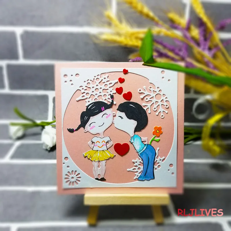 

RLJLIVES Frame Metal Cutting Dies Stencils for DIY Scrapbooking Stamp/photo album Decorative Embossing DIY Paper Cards
