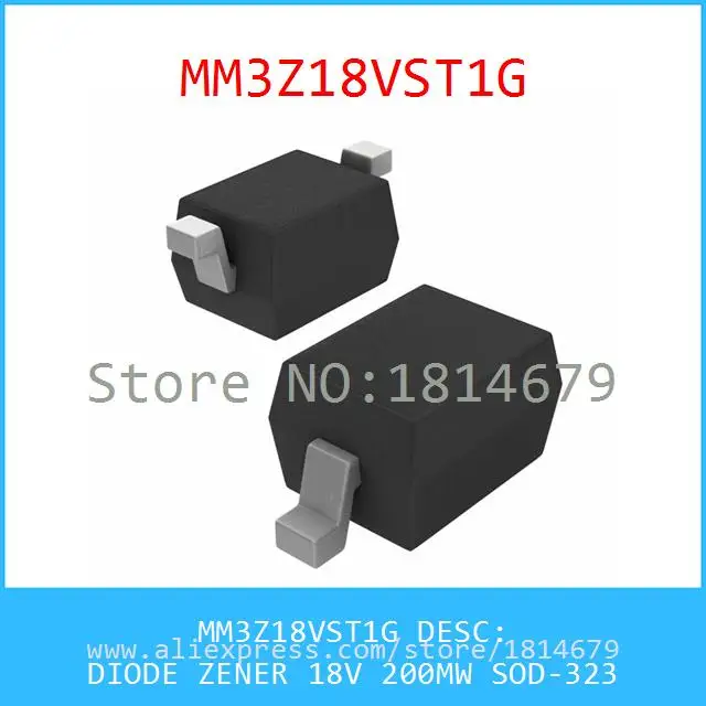 Бесплатная Доставка 10 Шт./лот MM3Z18VST1G SOD-323 ДИОД ZENER 18 В 200 МВТ 3Z18V MM3Z18V |