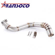 RANSOTO Высокое качество мотоцикл выхлопной средней соединение трубы для KTM DUKE390 DUKE125 DUKE200 DUKE250 2012