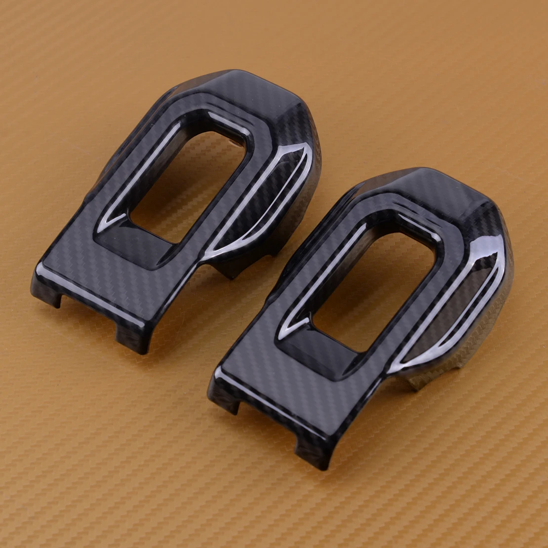 

Carbon Fiber Style Hood Lock Buckle Latch Bracket Trim Decor Decorative Frame Cover ABS Moulding Fit For Wrangler JL 2018 2019