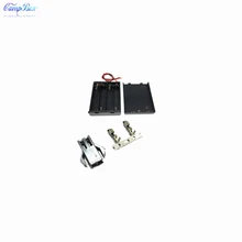 50Pcs 4xAAA Battery Case Holder Socket Wire Junction Boxes With Wires, Switch&Cover, SM2.54 Header and Crimps