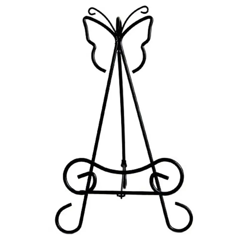 

Butterfly shape display frame wrought iron phase frame crafts display stand -3x14.5x24cm