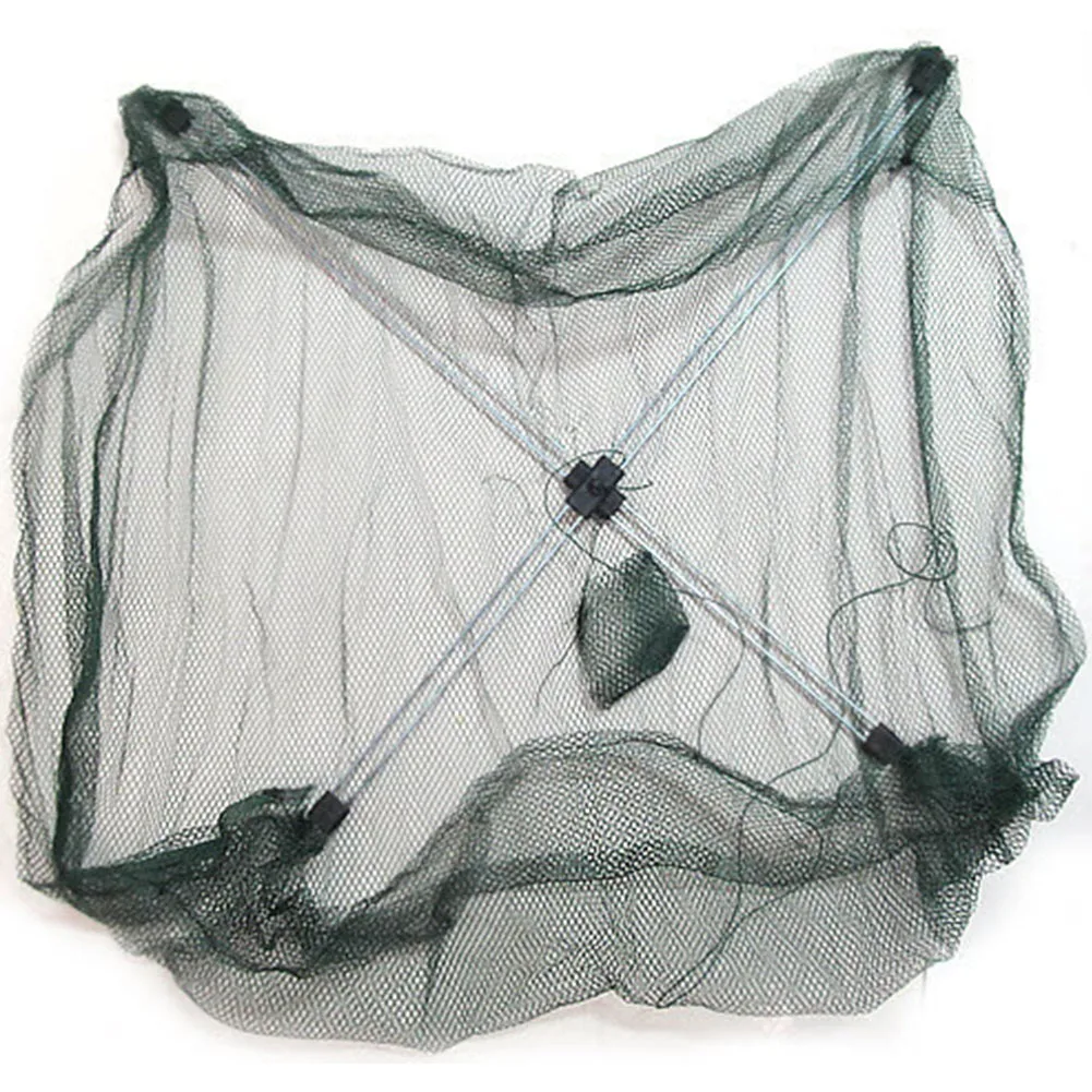 加强型 4-8 孔自动渔网 - 虾笼尼龙可折叠鱼笼钓鱼配件