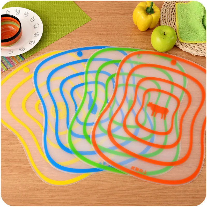 

Plastic Chopping Block Non-slip Frosted Antibacteria Foldable Vegetable Meat Fish Chopping Cutting Board Kitchen Supplies.