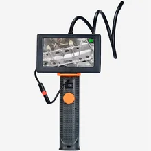 AIBOULLY H68 техническое обслуживание эндоскоп трубка эндоскопа 8 мм диаметр 4,3 дюймов экран с светодиодный инструмент для ремонта змеиной трубки 4X зум