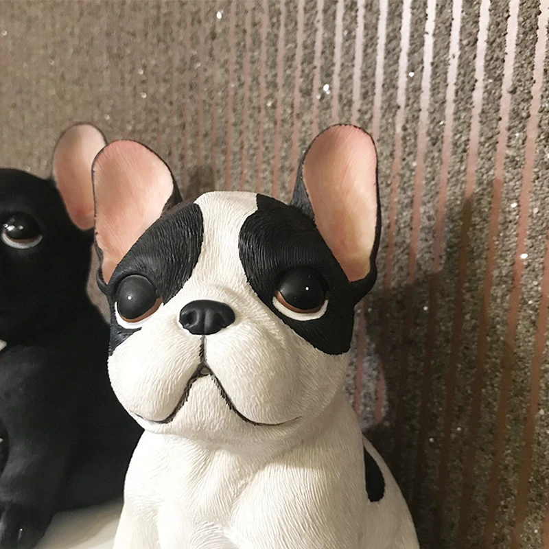 

15*8 cm Car Ornament Personalit Resin French Bulldog Decoration Home Automobile Interior Imitation Cute Dog Craft for Dropship