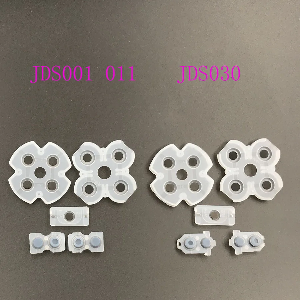 50 наборов для JDS-001 JDS-011 JDS-030 силиконовая резиновая Кнопка свяжитесь проводящие прокладки Набор для PS4 контроллер
