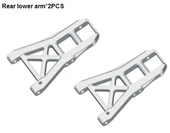 

02007 Rear Lower Arm *2P HSP 1/10th Nitro Car Parts 94101 / 94102