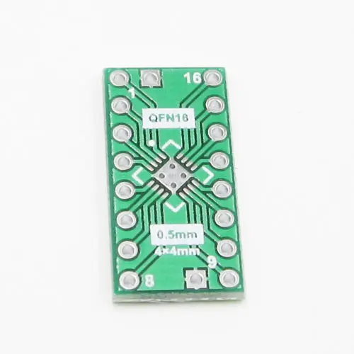 

10PCS QFN16 0.65mm 0.5mm to DIP16 Adapter PCB Board Converter Double Sides