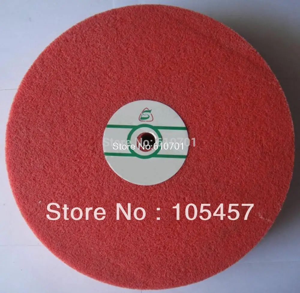 Fiber Polishing Buffing Wheel 180 Grit Nylon Abrasive 250mm Dia 25mm