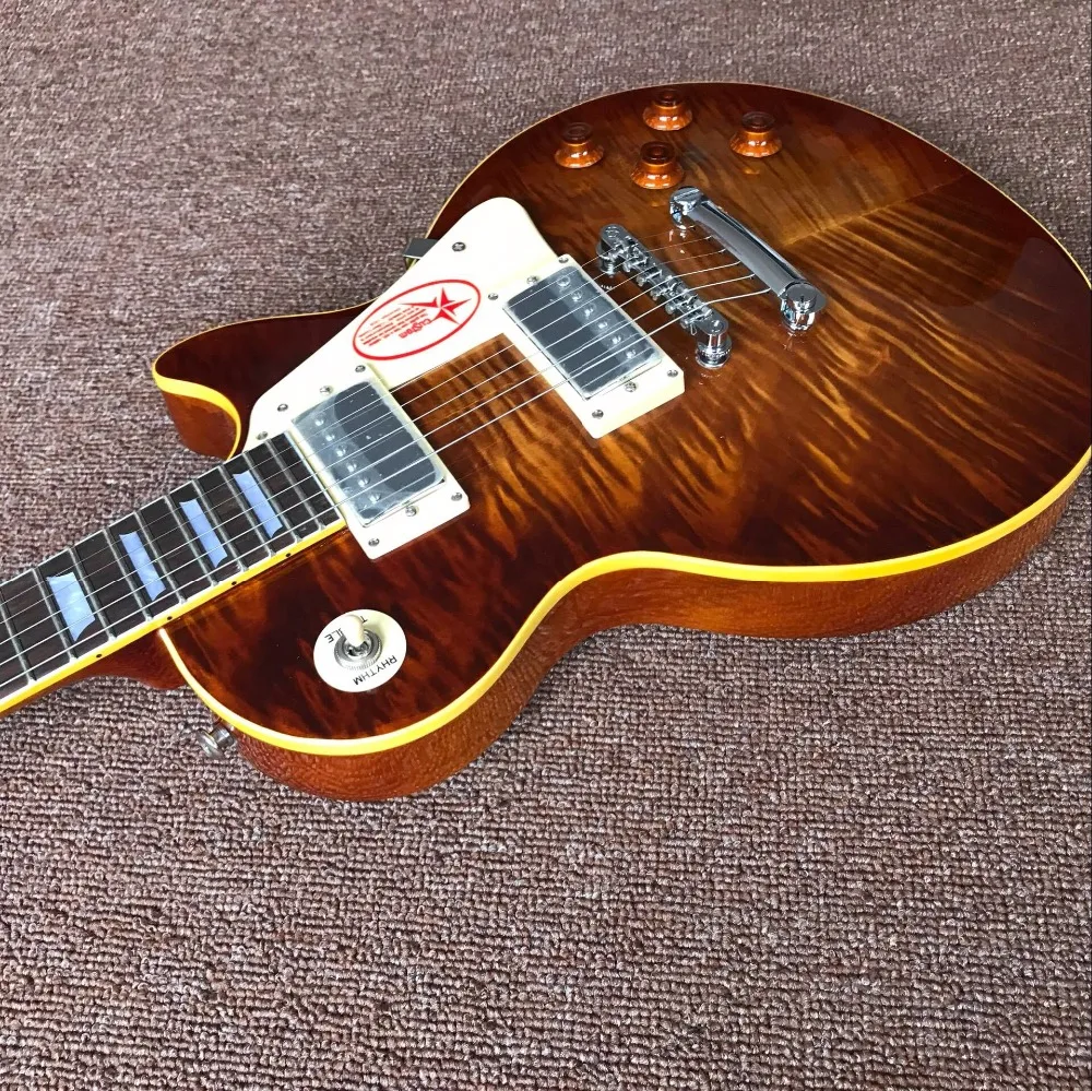 New arrive Chinese Tiger Flame top guitar Electric Guitar , hot selling Chinese high quality guitarra New arrive Chinese Tiger Flame top guitar Electric Guitar , hot selling Chinese high quality guitarra