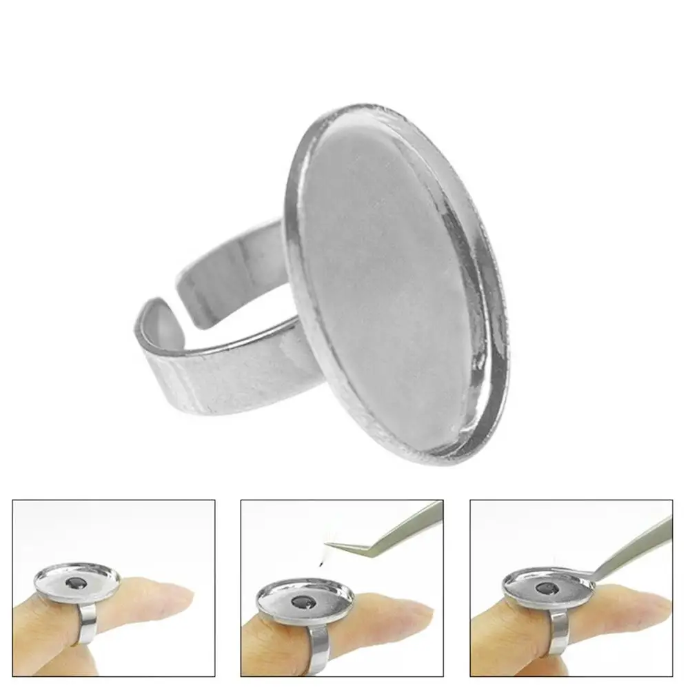 

Adjustable Fake Eyelash Lash Extension Adhesive Glue Ring Cup Holder Makeup Beauty Tool