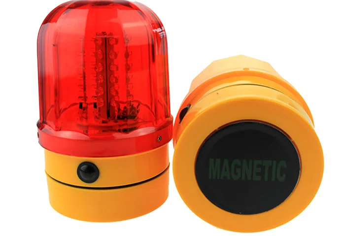 

LED traffic barricade warning light, revolving light car suction ceiling light with magnet at the bottom