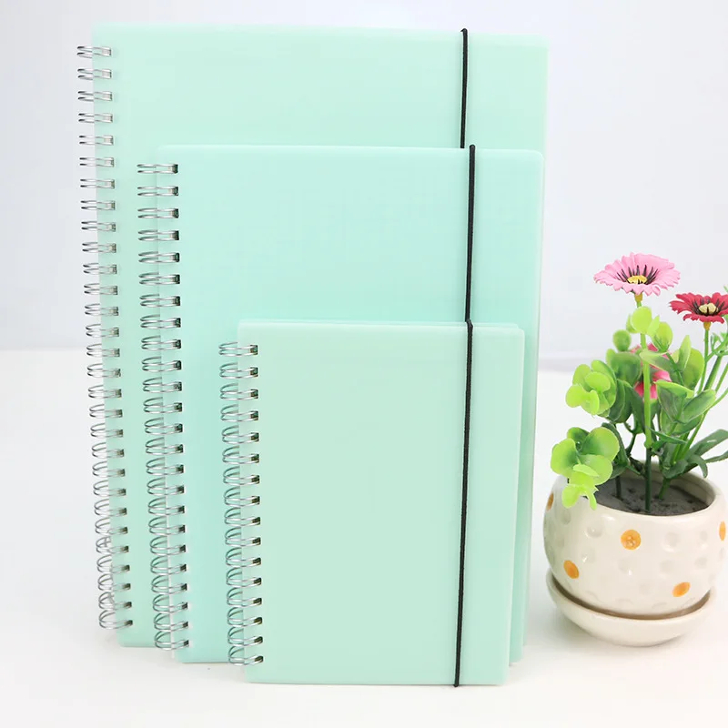 

Cute Green A5/A6 Spiral Agenda NoteBook Portable Notebook Paper Bullet Journal Planner Diary Sketchbook School Office Stationery