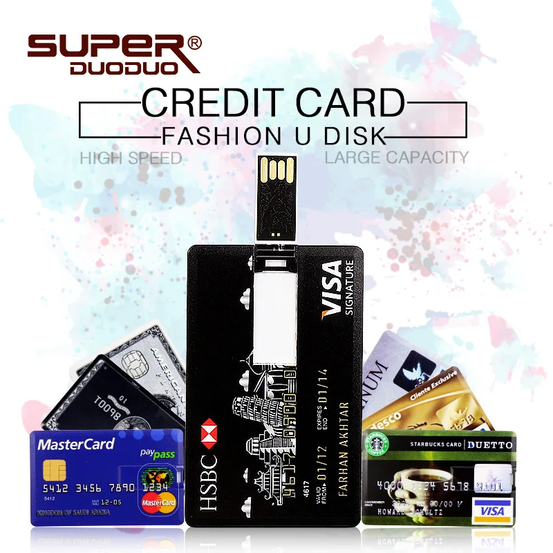 

Real Capacity Bank Card USB Memory stick 4GB 8GB HSBC MasterCard Credit cards USB Flash Drive 64gb Pendrive 16GB 32GB Pen drive