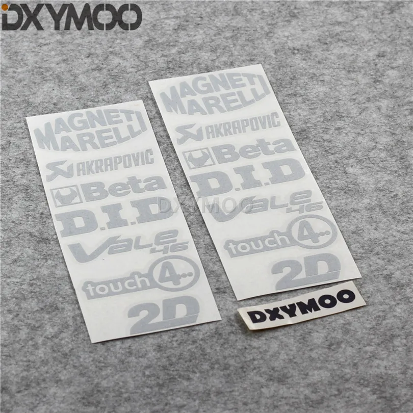 

2 Sets Car Styling Vinyl Decal Motorcycle Body Side Box Sticker Bumper for Touch 4 DID AKRAPOVIC 2D 3M
