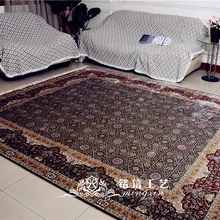 8'x10' геометрический шелковый ковер ручной работы, шелковый ковер ручной работы, декор для гостиной
