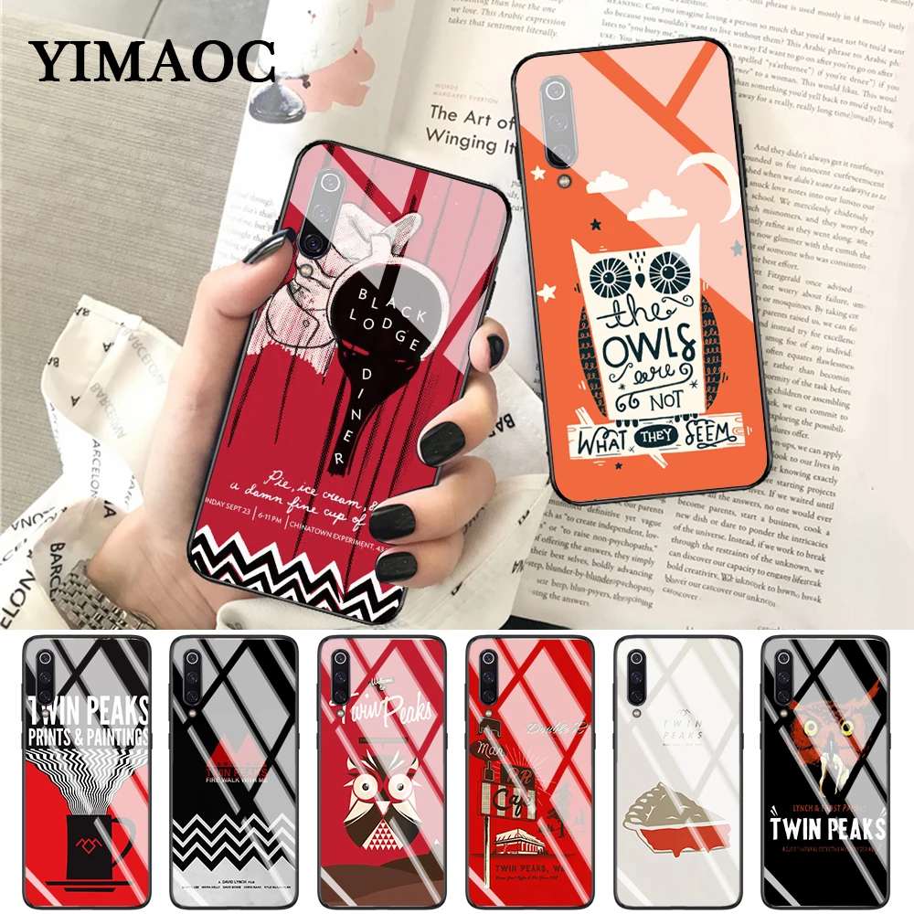 

YIMAOC Welcome To Twin Peaks Glass Case for Xiaomi Redmi 4X 6A note 5 6 7 Pro Mi 8 9 Lite A1 A2 F1