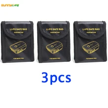 3pcs Lipo Battery Pouch Explosion-proof Protector Case Fireproof blast proof Safe Bag Fiber Storage Box for DJI Mavic PRO Drone