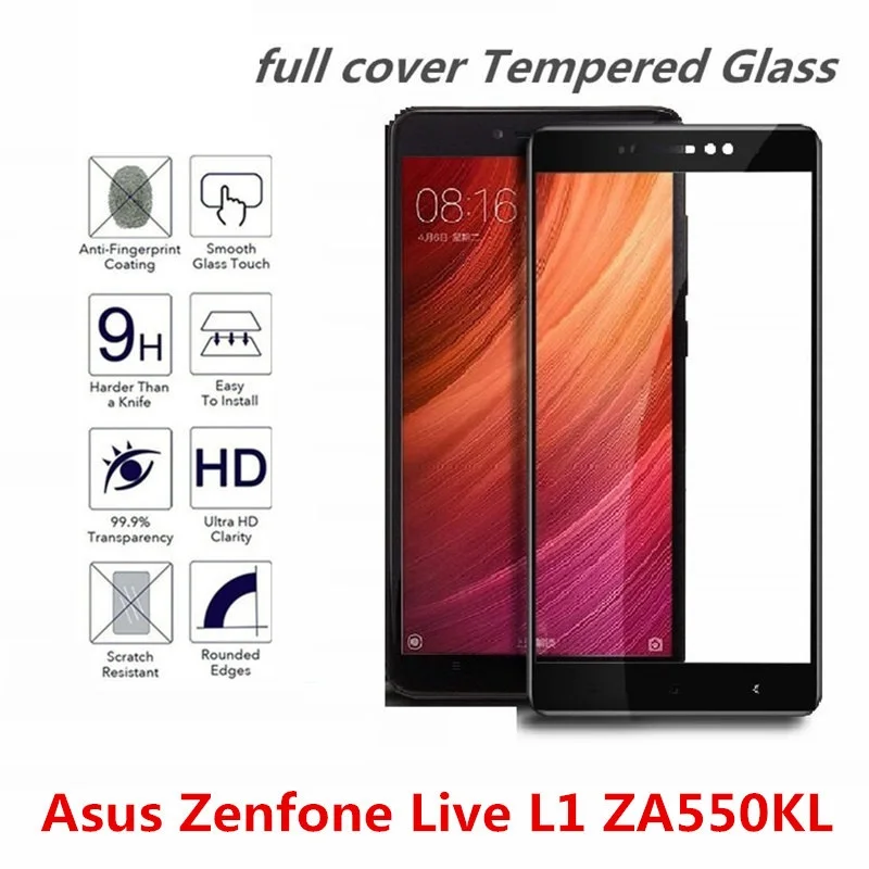 Закаленное стекло для Asus ZenFone Live (L1) ZA550KL крышка экрана Защитный чехол смартфона 9 H