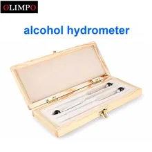 Olimpo спиртометр, спиртометр, счетчик вина, измерительный спиртовый инструмент, измеритель концентрации виски, водка с деревянной коробкой