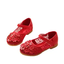 Новинка 2019 года, летняя обувь для маленьких мальчиков и девочек, сандалии принцессы, повседневные сандалии с кружевными цветами, размеры 21-30