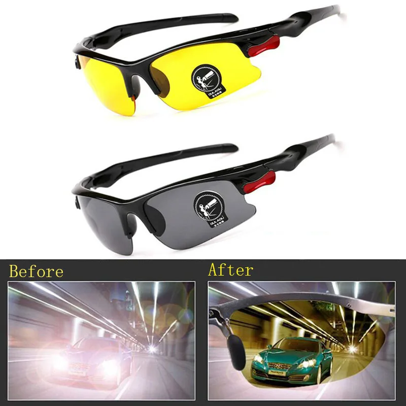 Car Night Vision Glasses Anti Glare Night-Vision Driving Glasses Protective Gears Driver Goggles UV Protection Sunglasses Car Night Vision Glasses Anti Glare Night-Vision Driving Glasses Protective Gears Driver Goggles UV Protection Sunglasses