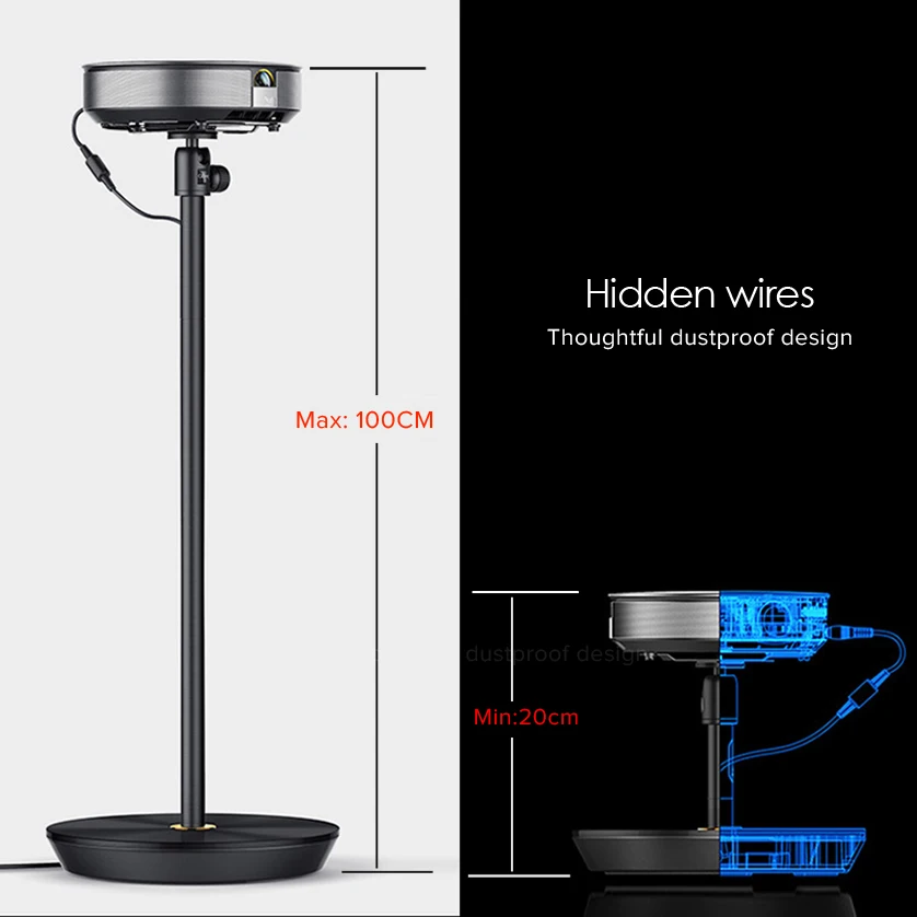 JMGO проектор Регулируемый вертикальный держатель+ Шпулька намотки пьедестал. Вертикальная подставка для JMGO проектора
