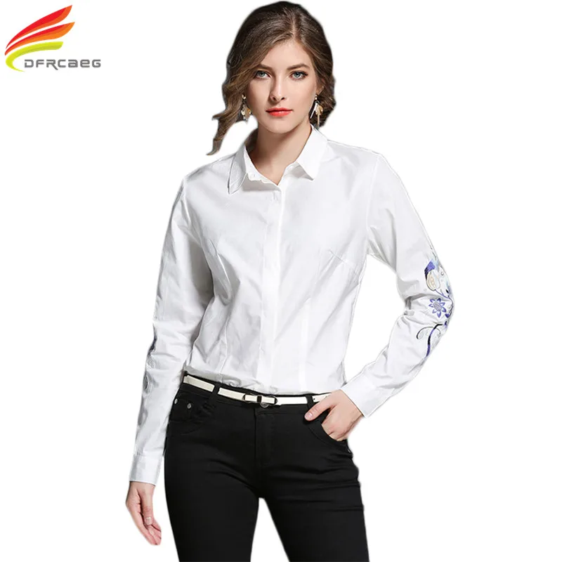 Autumn Elegant font b Shirt b font font b Women b font Tops Long Sleeve Turn