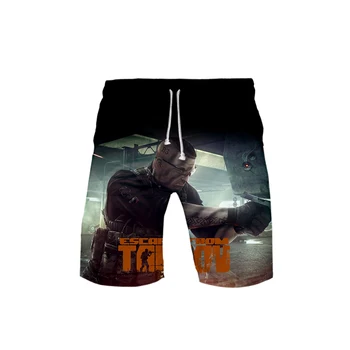 

2019 2019 3D Escape From Tarkov Print male summer Casual beach shorts 2019 Casual male Hot sale 3D board Shorts Plus Size 6XL