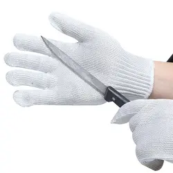 KLV/безопасности перчатки анти-вырезать Stab устойчивы Проволока из нержавеющей стали из металла cut-перчатки безопасности для Для женщин Для