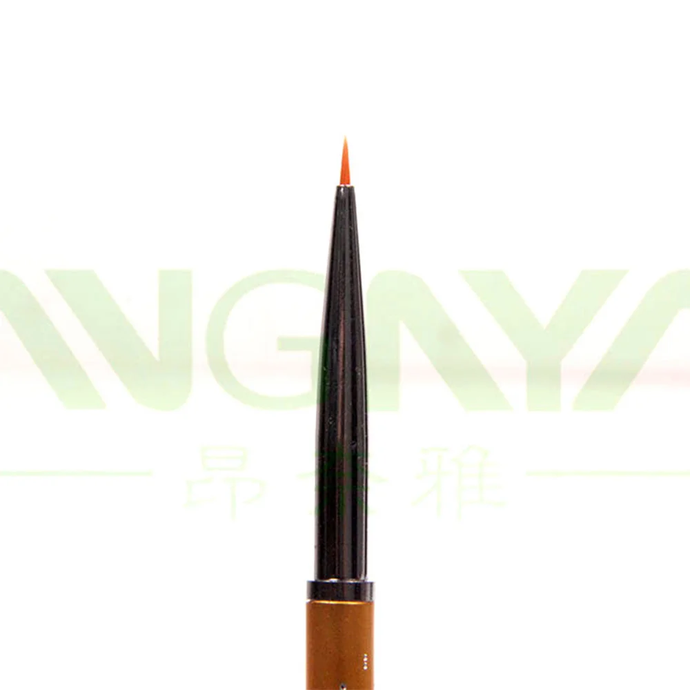 10 шт./лот ANGNYA 000 # лайнер для рисования Кисть ногтей нейлоновая в форме сердца
