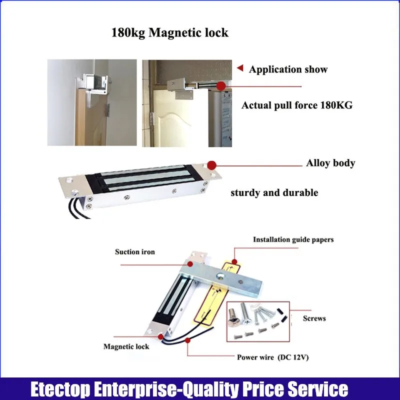 180KGS Мощность сила магнитный замок контроллер доступа RFID Кнопка Exit(выход) DC12V 3A Питание RFID карты Keytag Система контроля доступа