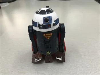 

Cute SW Robot R2D2 R2-D2 cos Superman 10cm Boxed PVC Action Figure Collection Model Doll Toy Gift