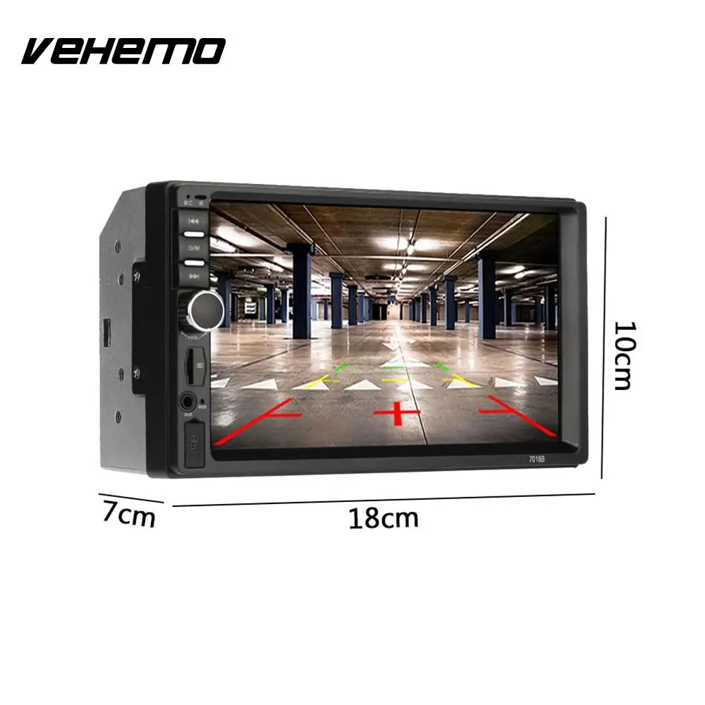 

Car Audio Car MP5 7 Inch MP5 Player Car Electronics Remote Control AUX/USB/TF/FM with Rear View Camera 2Din
